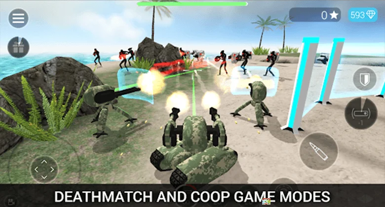 deathmatch and coop game modes