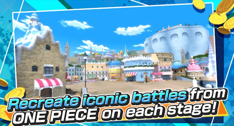 one piece on each stage