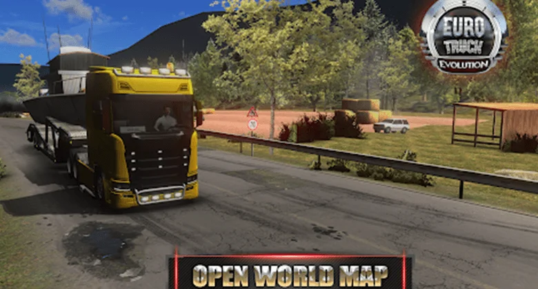 open world map euro truck mod apk