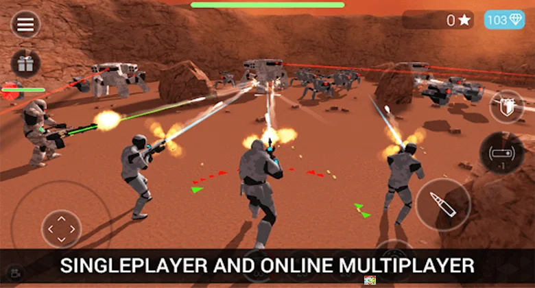 single player and online multiplayer apk