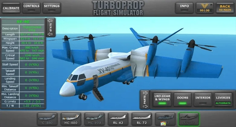 turboprop flight mod