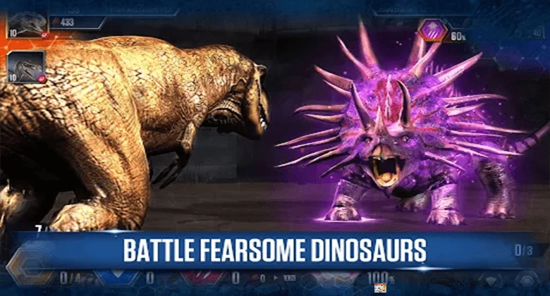 battle fearsome dinosaurs
