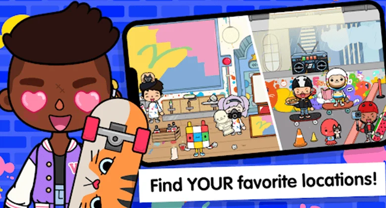 find your favorite locations toca life